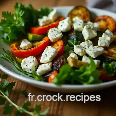 Recette petit &eacute;peautre : Salade aux L&eacute;gumes Grill&eacute;s et Feta Fiche recette