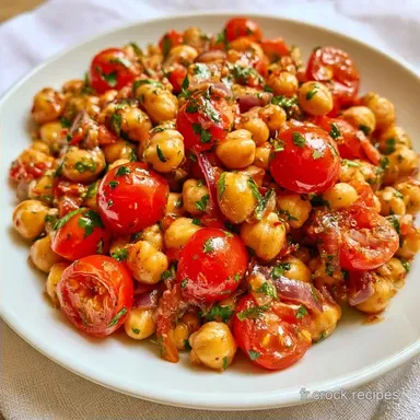 Salade de Pois Chiches Libanaise 15 Min