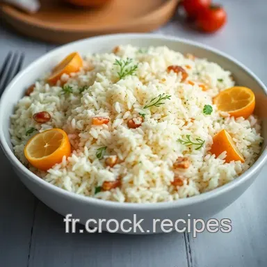 Salade de Riz Originale "Bord de Mer": L'&Eacute;t&eacute; dans l'Assiette! Fiche recette