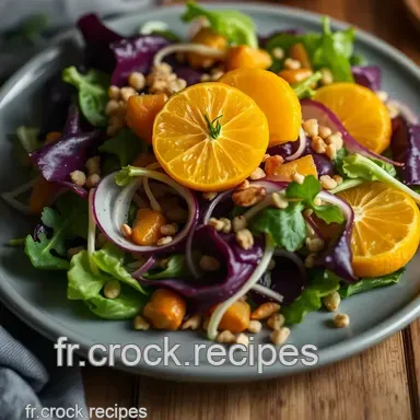 Salade du Sagittaire: Un d&eacute;lice hivernal bon pour le coeur! Fiche recette