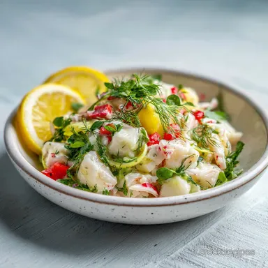 Salade de Fruits de Mer Fra&icirc;cheur : Recette Maison pour 4 Fiche recette