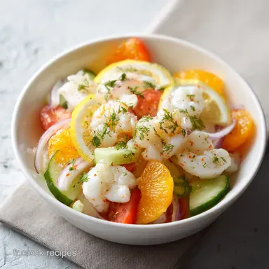 Salade de Fruits de Mer Fra&icirc;cheur : Recette Maison pour 4