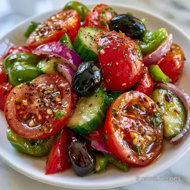 Salade Grecque Rapide Et Facile en 15 Min Fiche recette