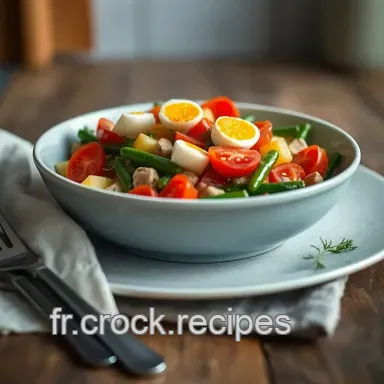 Salade Ni&ccedil;oise R&eacute;v&eacute;l&eacute;e: Chic & Facile comme Val&eacute;rie! Fiche recette