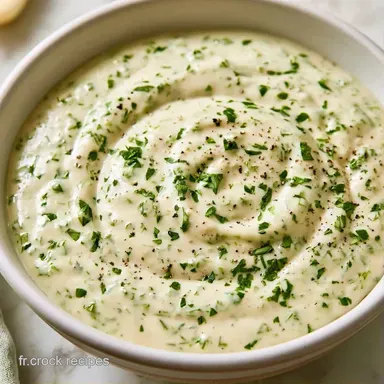 Sauce cr&eacute;meuse aux herbes en 10 min Fiche recette