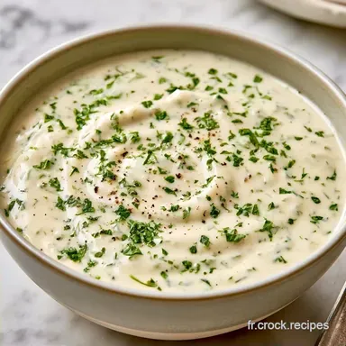 Sauce cr&eacute;meuse aux herbes en 10 min
