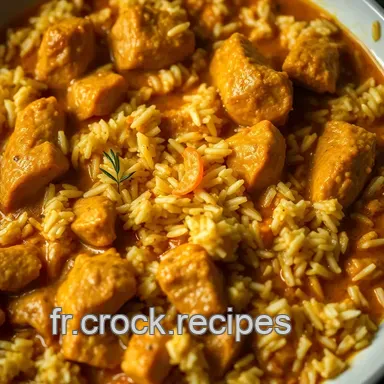 Poulet au Curry Riz : La Recette Facile pour un D&icirc;ner Exotique et R&eacute;confortant Fiche recette