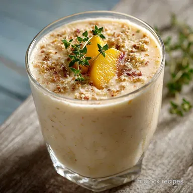 Smoothie estival &agrave; labricot et thym la recette ultracr&eacute;meuse et rapide Fiche recette