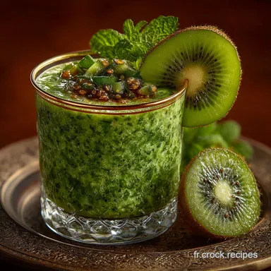 Smoothie vert KiwiChou fris&eacute; le Tonique ultrarapide sans amertume Fiche recette
