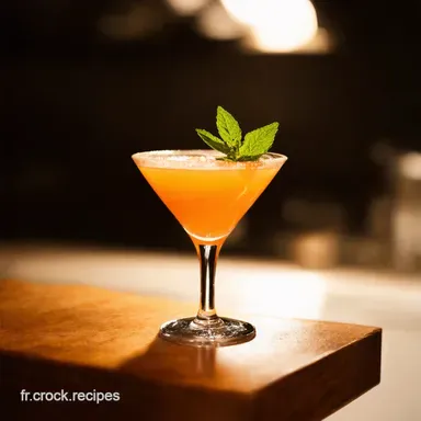 Soleil d&Eacute;t&eacute; Mon cocktail sans alcool p&ecirc;che et menthe facile Fiche recette