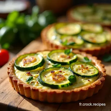 Tarte Courgette Feta Facile et Mon Secret Ensoleill&eacute; Fiche recette