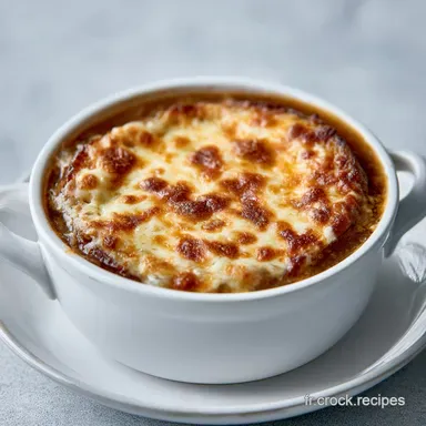 Soupe &agrave; l'Oignon Gratin&eacute;e (4 Portions) Fiche recette