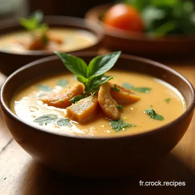 Soupe Tha Poulet Lait De Coco Ma Recette Facile et Gourmande Fiche recette