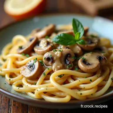 Stroganoff de Champignons Riz Facile Mon Secret V&eacute;g&eacute;