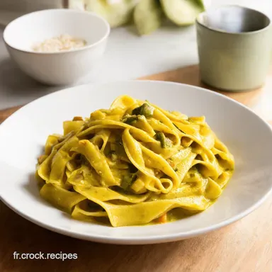 Tagliatelles de L&eacute;gumes Recette Facile Ma Version Cr&egrave;me Curry Fiche recette