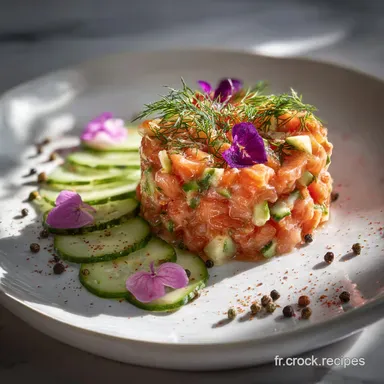 Tartare de Saumon Facile Pr&ecirc;t en 25 Minutes Fiche recette