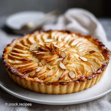 Tarte Amandes Pommes Cr&egrave;me d'Amande pour 8 Portions