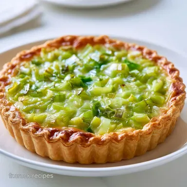 Tarte aux Poireaux Grand M&egrave;re pour 6 Fiche recette