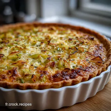 Tarte aux poireaux facile : P&acirc;te feuillet&eacute;e rapide