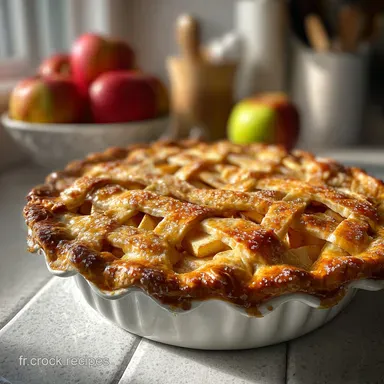 Tarte aux Pommes Traditionnelle: Caramelized & Crispy Baked Fiche recette