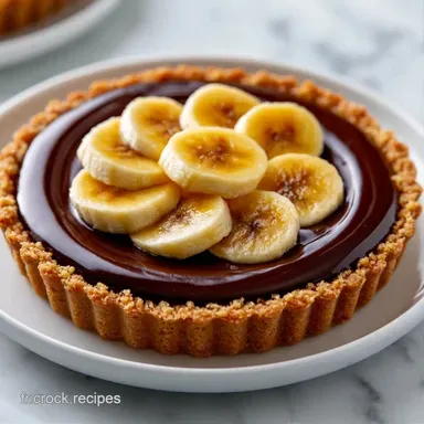 Tarte Chocolat Banane au C&oelig;ur Fondant Fiche recette