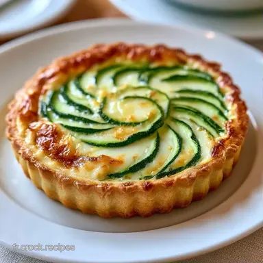 Tarte Courgette Fromage Frais pour 6 Fiche recette