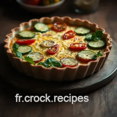 Recette tartes l&eacute;gumes: Tarte Proven&ccedil;ale Simple et Savoureuse Fiche recette