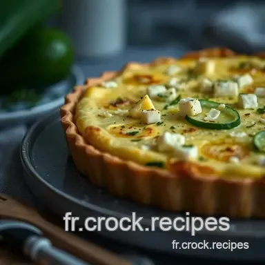 Tarte Courgette Ch&egrave;vre Soleil: Ma Recette Facile et Gourmande Fiche recette