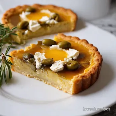 Tarte Soleil Olives Ch&egrave;vre Miel Ap&eacute;ro Dinatoire Facile Fiche recette