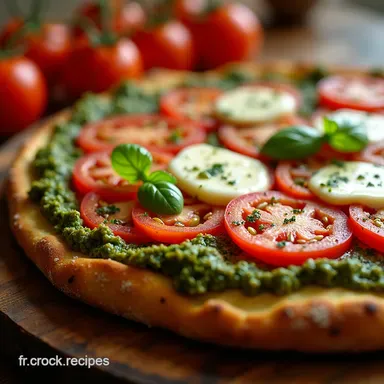 Tarte Tomate Pesto Mozza Un D&eacute;lice Soleil Facile Fiche recette