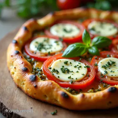 Tarte Tomate Pesto Mozza Un D&eacute;lice Soleil Facile