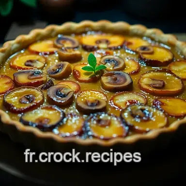 Tarte Tatin Champignons: Id&eacute;e cherche des recettes v&eacute;g&eacute;tariennes! Fiche recette