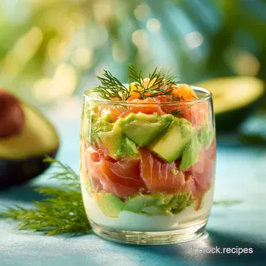 Savourez un D&eacute;lice de Verrine Avocat et Saumon Fum&eacute;: Fra&icirc;che et Facile Fiche recette