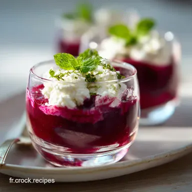 Verrine &agrave; la Betterave et Ch&egrave;vre en 15 Minutes Fiche recette