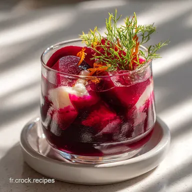 Recette de verrine de betterave rouge: St Moret & Ciboulette Fiche recette