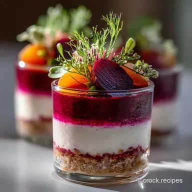 Recette de verrine de betterave rouge: St Moret & Ciboulette