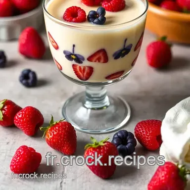 Verrine &Eacute;clatante : Cr&egrave;me de Citron &agrave; la Violette et Fruits Rouges Fiche recette