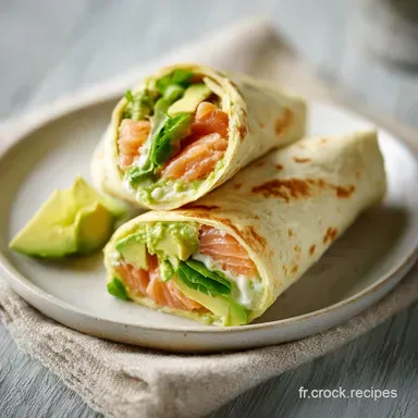 Recette Wrap Ap&eacute;ro Saumon : 15 Minutes Fiche recette