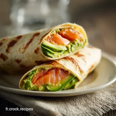 Recette Wrap Ap&eacute;ro Saumon : 15 Minutes