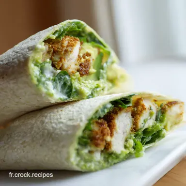 Recette Wrap Poulet-Avocat Facile : Un D&eacute;jeuner Ensoleill&eacute; ! Fiche recette