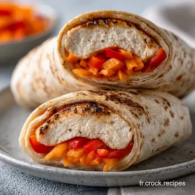 Wrap Poulet Crudit&eacute;s en 25 Minutes Fiche recette