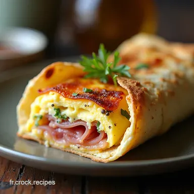 Quiche Wrap Bacon Ch&egrave;vre Le D&icirc;ner Express et Moelleux
