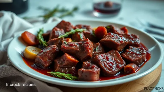 Basses Côtes Braisées au Vin Rouge