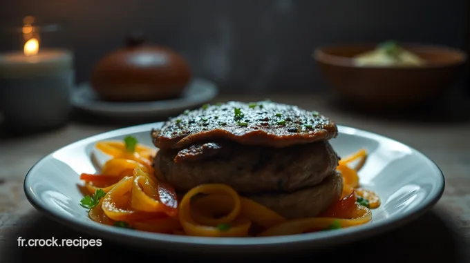 Burger de Poulet Gourmet avec Sauce au Yaourt et Herbes Fraîches