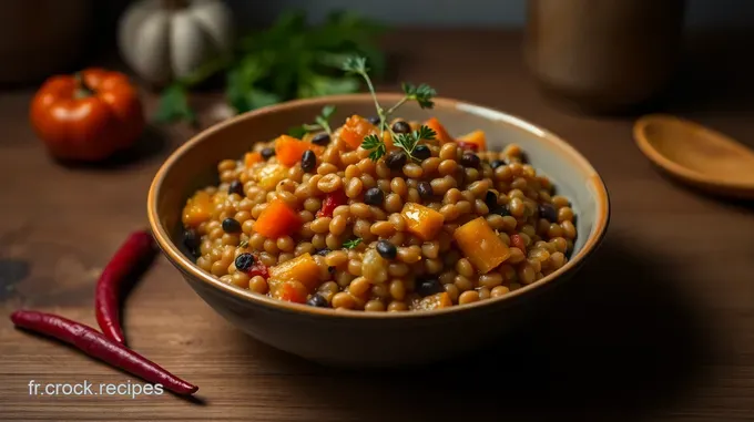 Dahl Épicé aux Lentilles Corail et Légumes