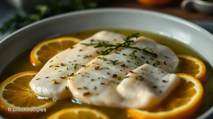 Filet de Poisson aux Agrumes et Herbes Fraîches
