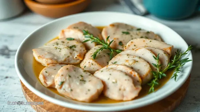 Filets de Poulet Mariné aux Herbes Fraîches et Ail Rôti