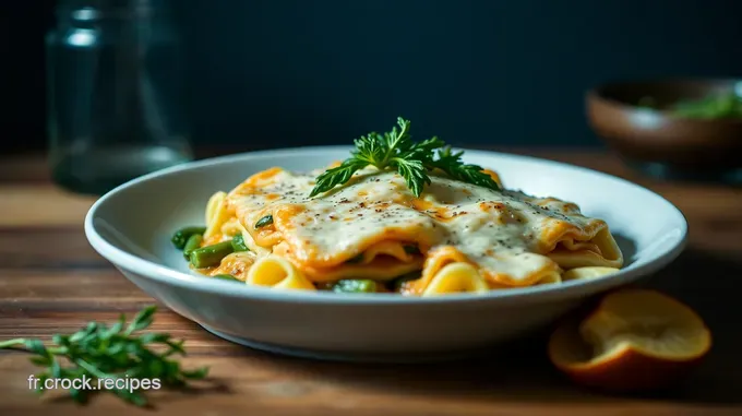 Lasagne au Chèvre et aux Épinards : Un Voyage de Saveurs Végétarien