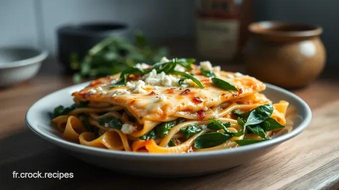 Lasagnes aux Épinards et Chèvre