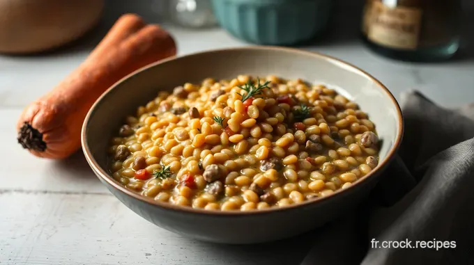 Lentilles blondes mijotées à la française – une cuisson lente pour révéler toute leur douceur